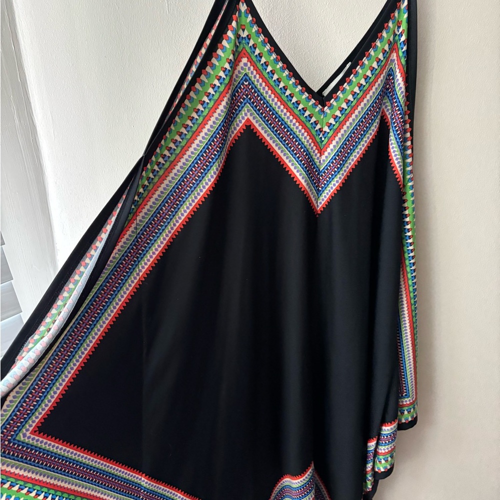 Multicolor Chevron Pattern Dress - Picture 2 of 3